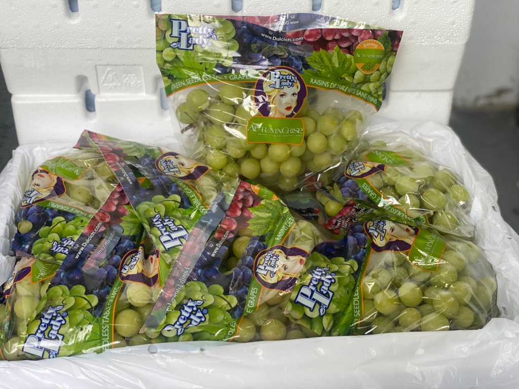 Nho xanh Mỹ Pretty Lady