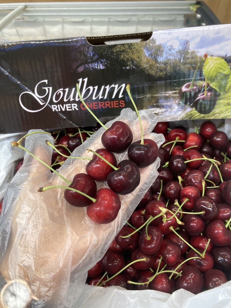 Cherry Úc Goulburn size 28-30