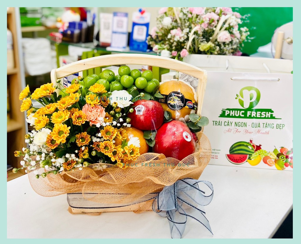 Giỏ quà tặng trái cây cao câp 1200