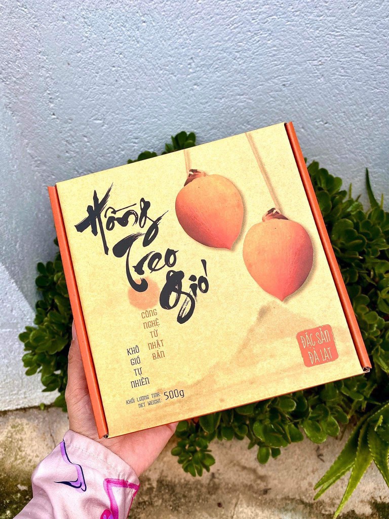 Hồng treo gió Đà Lạt hộp 500g