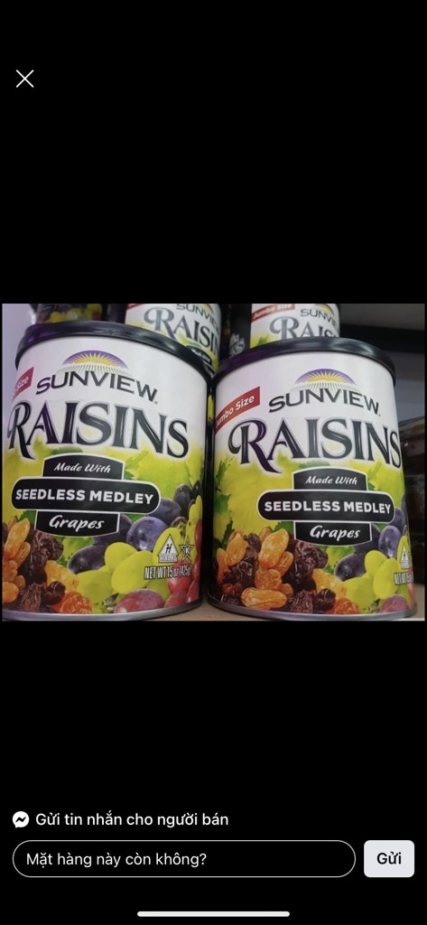 Nho khô lon Raisins