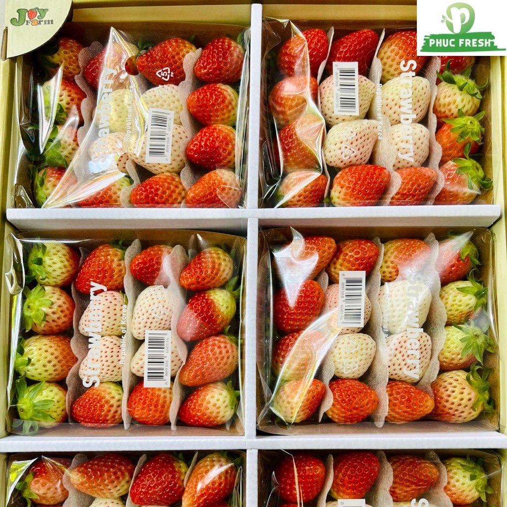 Dâu Hàn Joy Farm Mix bạch tuyết 250gr