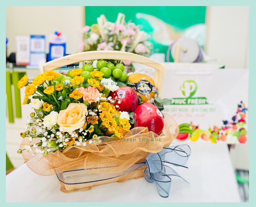 Giỏ quà tặng trái cây cao câp 1200