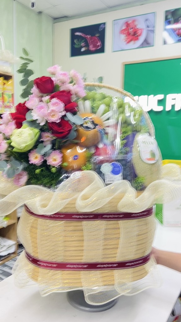 Giỏ quà tặng trái cây cao cấp - giỏ đại tướng