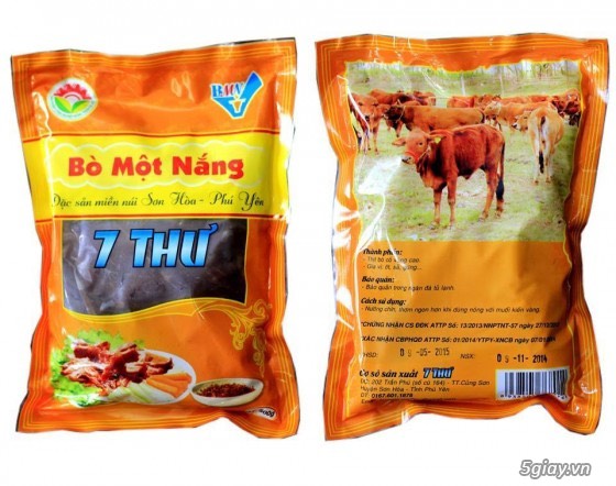 Bò một nắng muối kiến vàng 7 Thư gói 500g