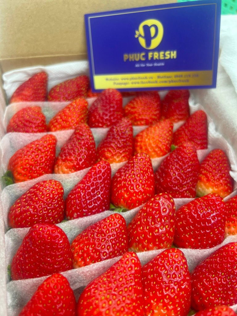 Dâu Montery thuỷ canh Đà Lạt hộp 500g