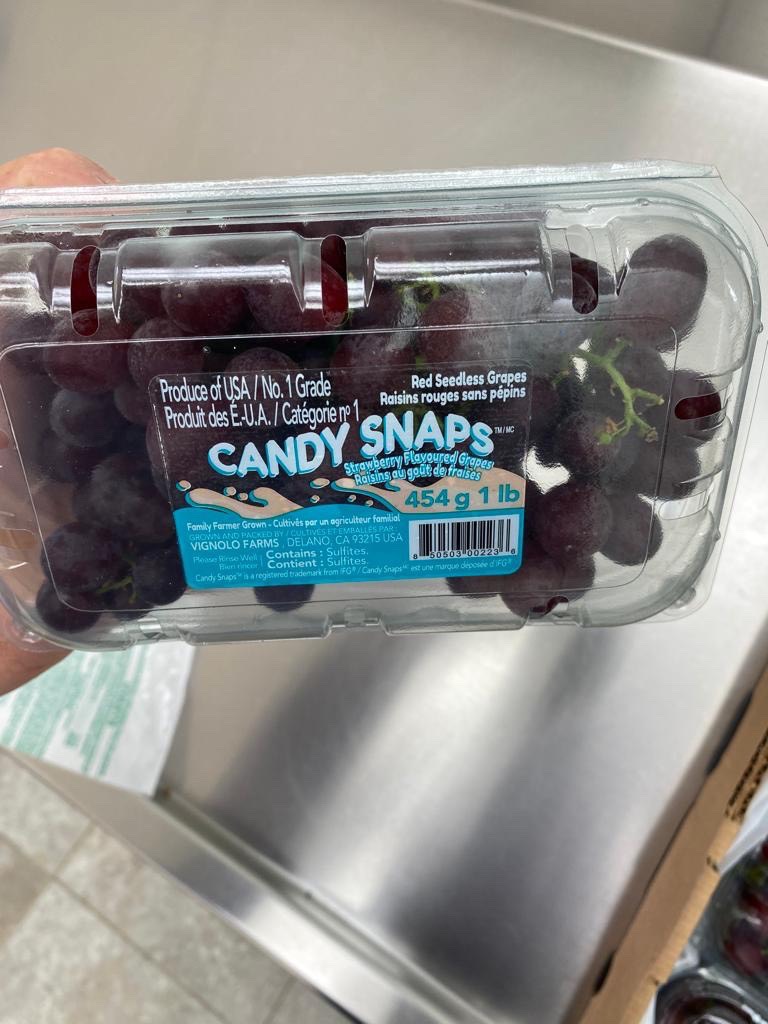 Nho kẹo Mỹ Candy Snap hộp 450g