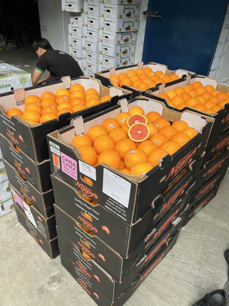 Cam cara ruột đỏ Úc