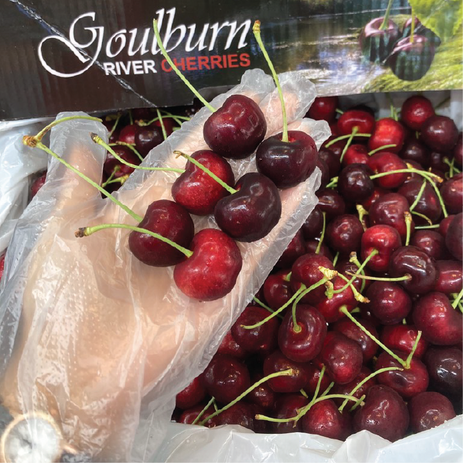 Cherry Úc Goulburn size 28-30