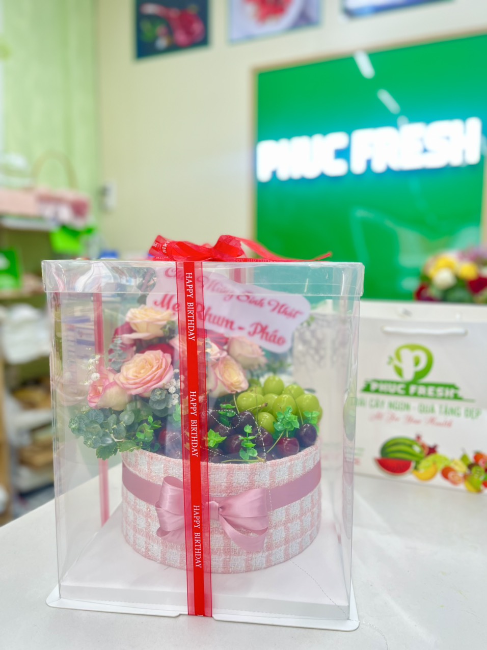 Hộp quà bánh kem rái cây cao cấp 1100