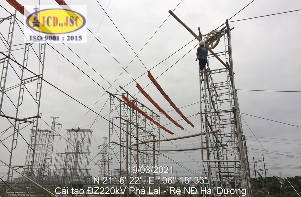 Hoàn thành cải tạo đường dây 220kV Phả Lại – rẽ Nhiệt điện Hải Dương