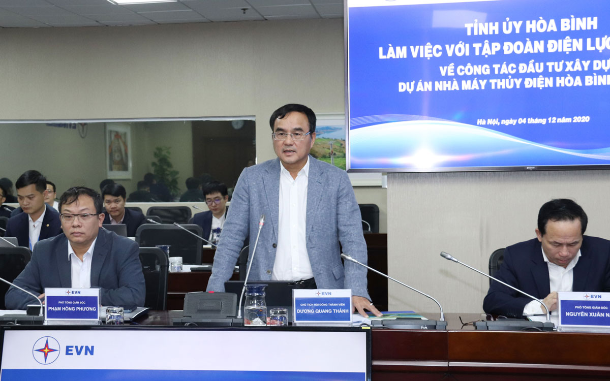 EVN và tỉnh Hòa Bình quyết tâm khởi công dự án Nhà máy Thủy điện Hòa Bình mở rộng đúng tiến độ