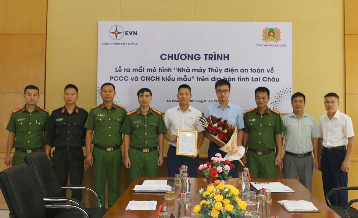Ra mắt mô hình 'Nhà máy thủy điện an toàn về phòng cháy chữa cháy và cứu nạn cứu hộ kiểu mẫu' trên địa bàn tỉnh Lai Châu