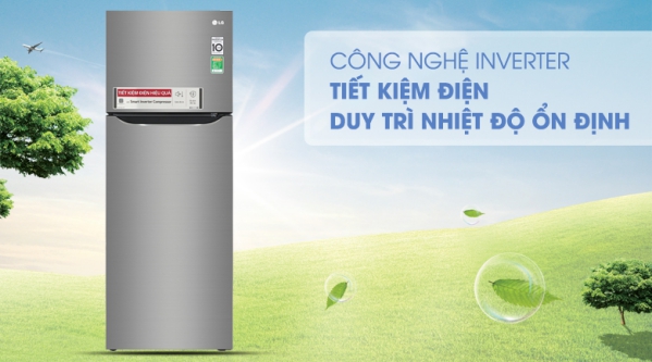 Tủ lạnh LG Inverter 209 lít GN-M208PS - Tiết kiệm điện hiệu quả với công nghệ Inverter