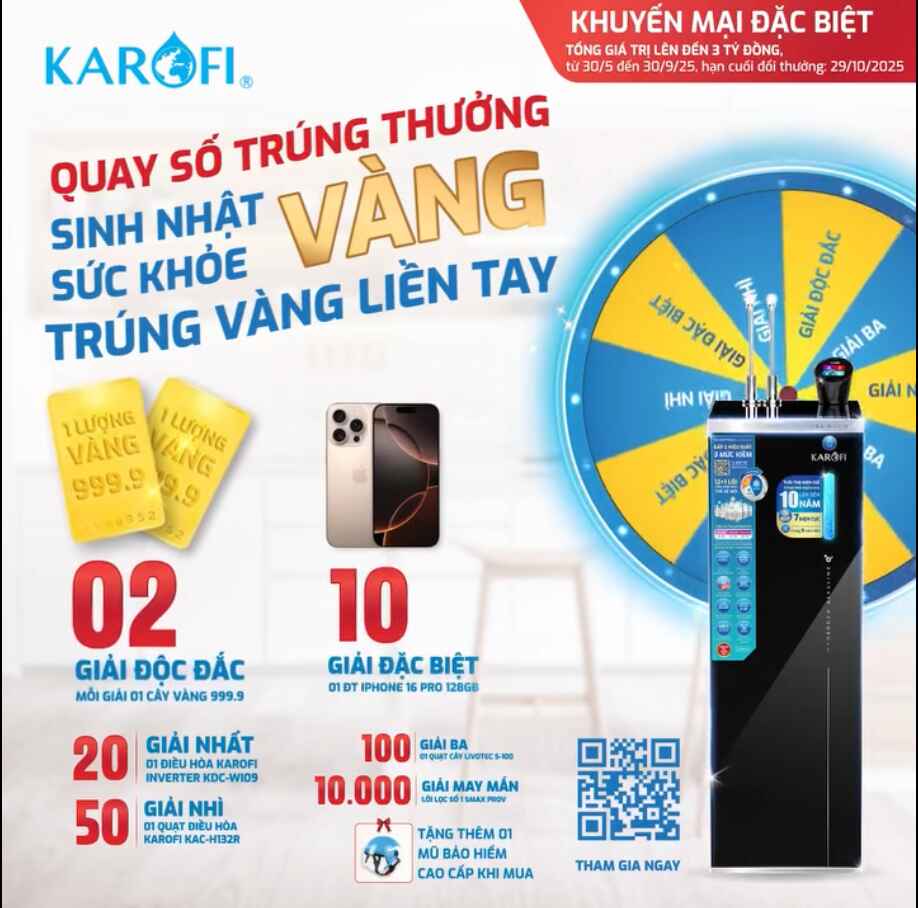 Sinh nhật vàng - Sức khỏe vàng - Trúng vàng liền tay