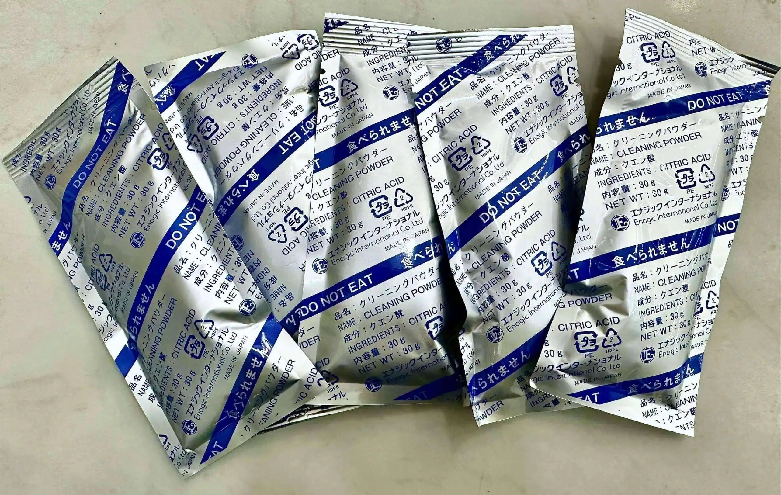 Bột Acid Citric (E-Cleaning Powder) vệ sinh máy lọc nước ION Kiềm Kangen 