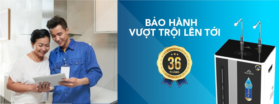 Bảo hành vượt trội lên đến 36 tháng