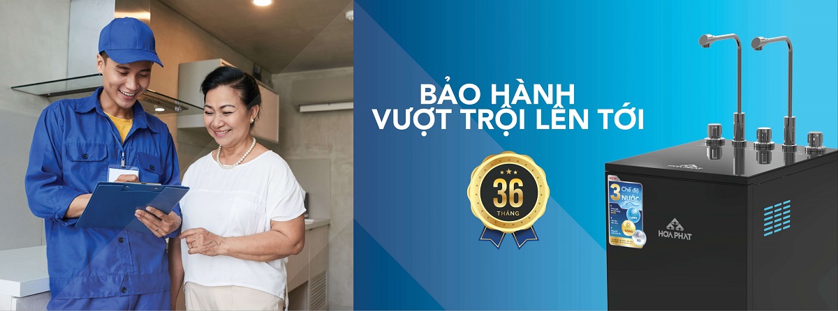 Bảo hành vượt trội lên đến 36 tháng