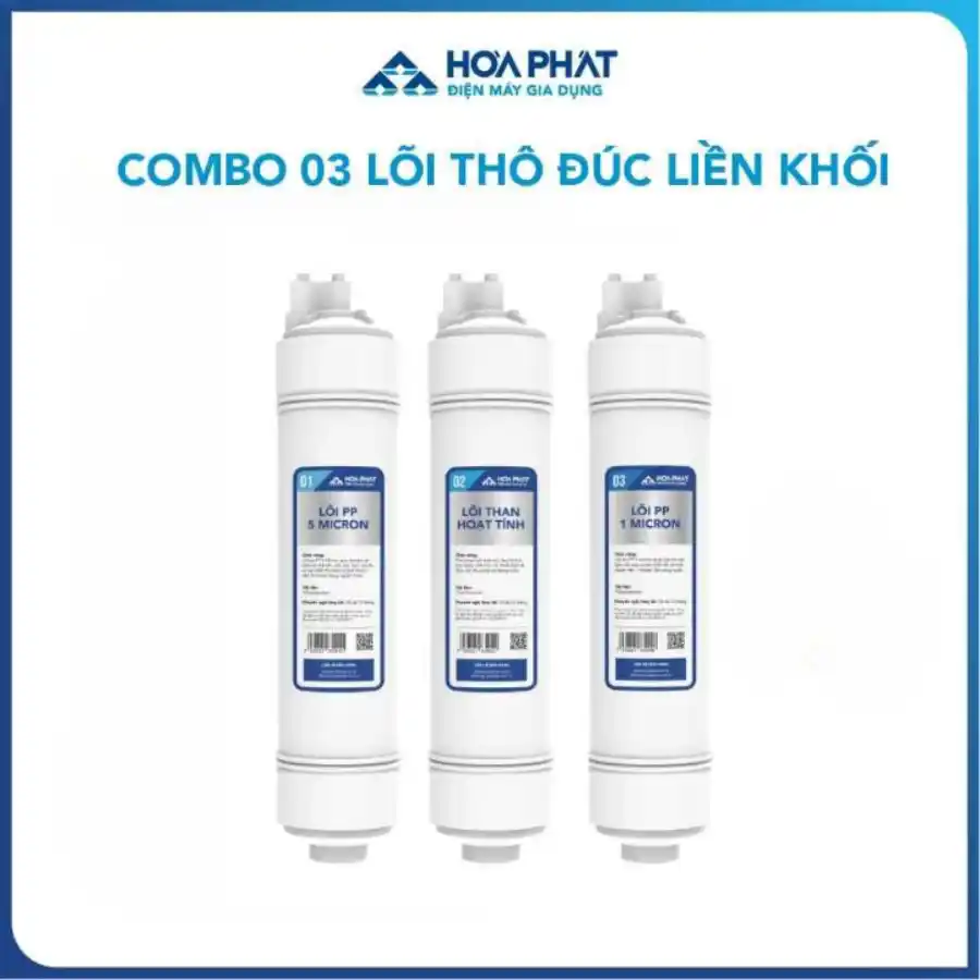 HPN685 sử dụng bộ lõi lọc thô 123: PP5, than hoạt tính và PP1
