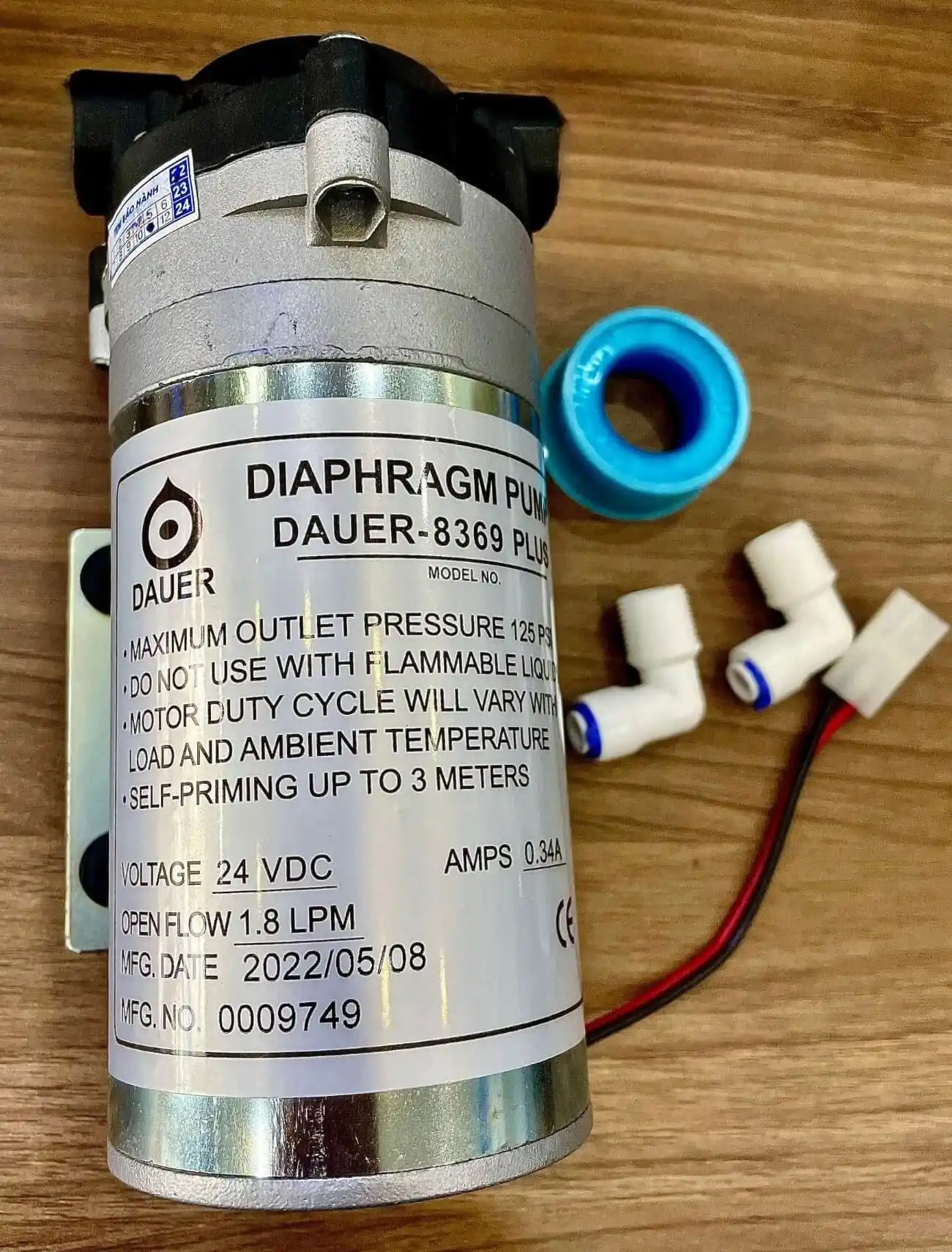 Bơm tăng áp Dauer 8369 Plus 24V dạng ren trong