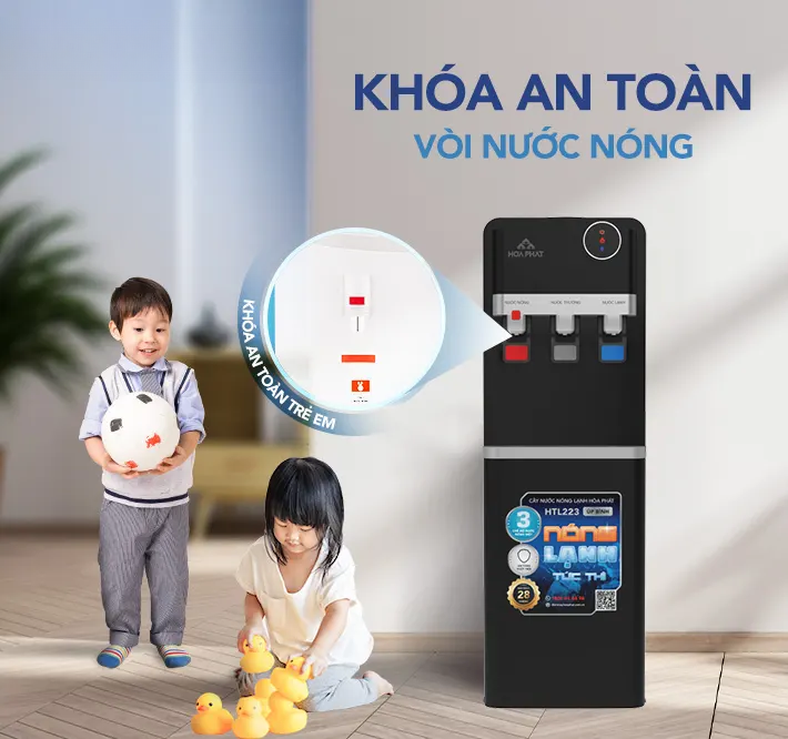 Khóa an toàn bình nóng cho trẻ em