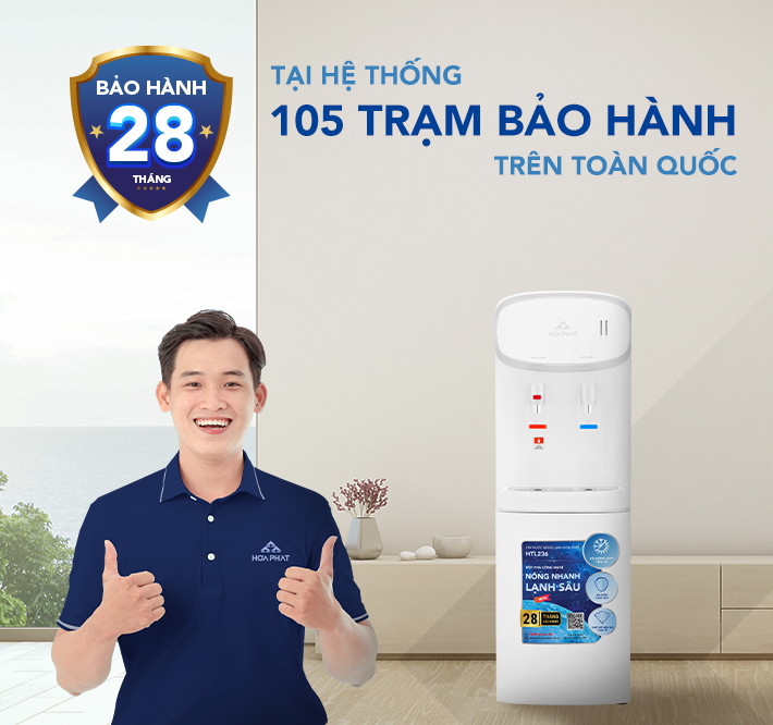 HTL236 bảo hành đến 28 tháng