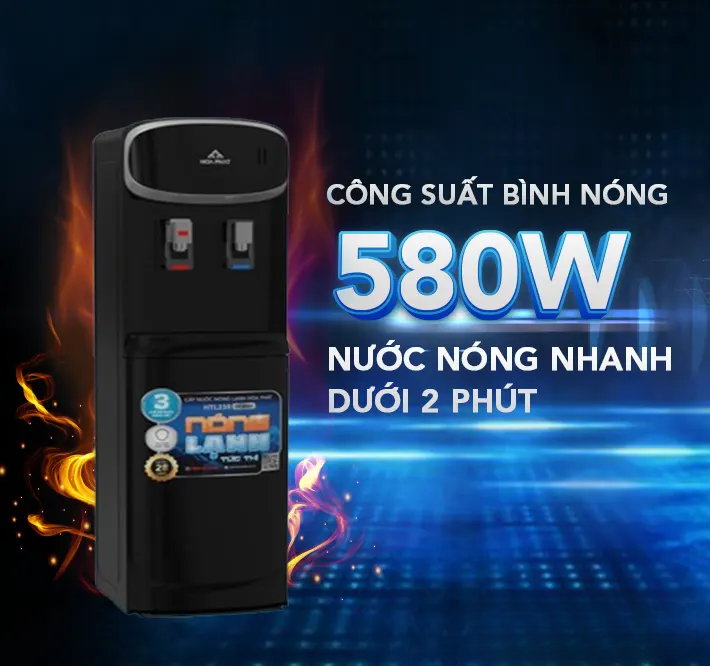 Công suất làm nóng nhanh dưới 2 phút