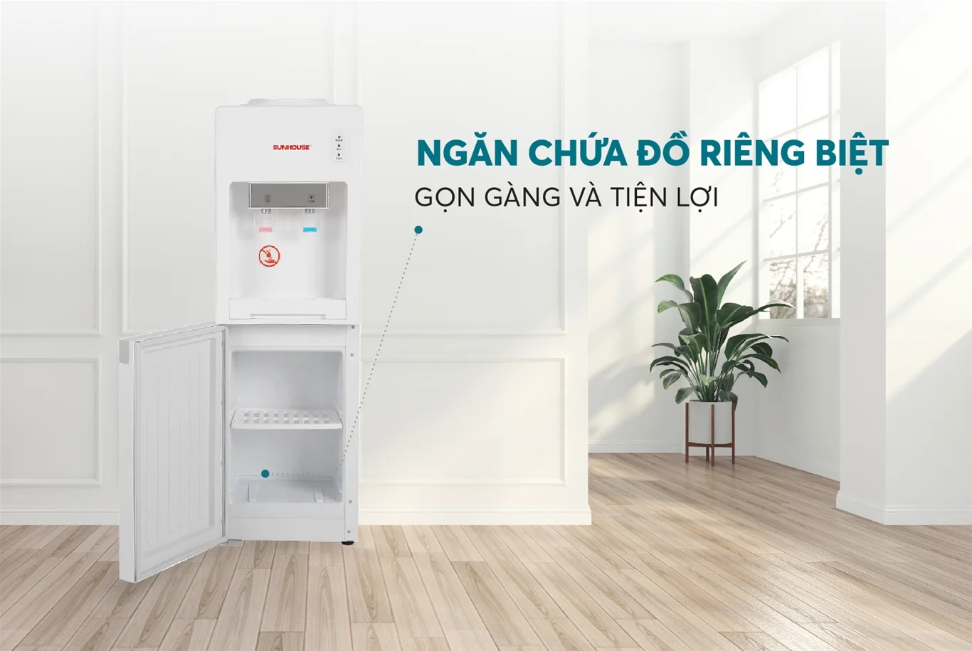 Dễ dàng vệ sinh khay hứng nước thừa