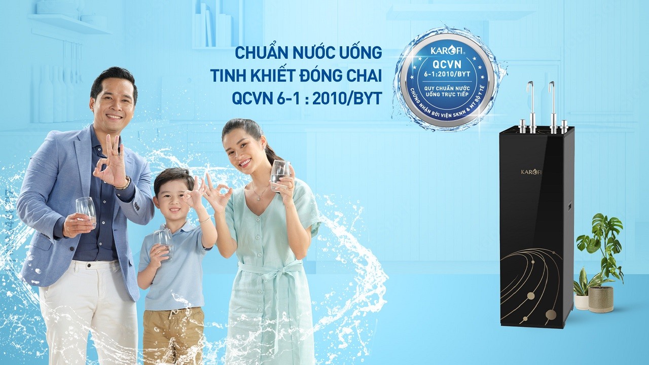 Nước sau lọc đạt chuẩn nước tinh khiết