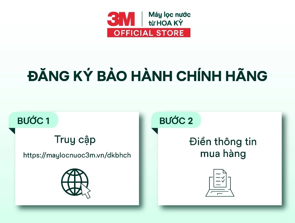Đăng ký bảo hành chính hãng 3M