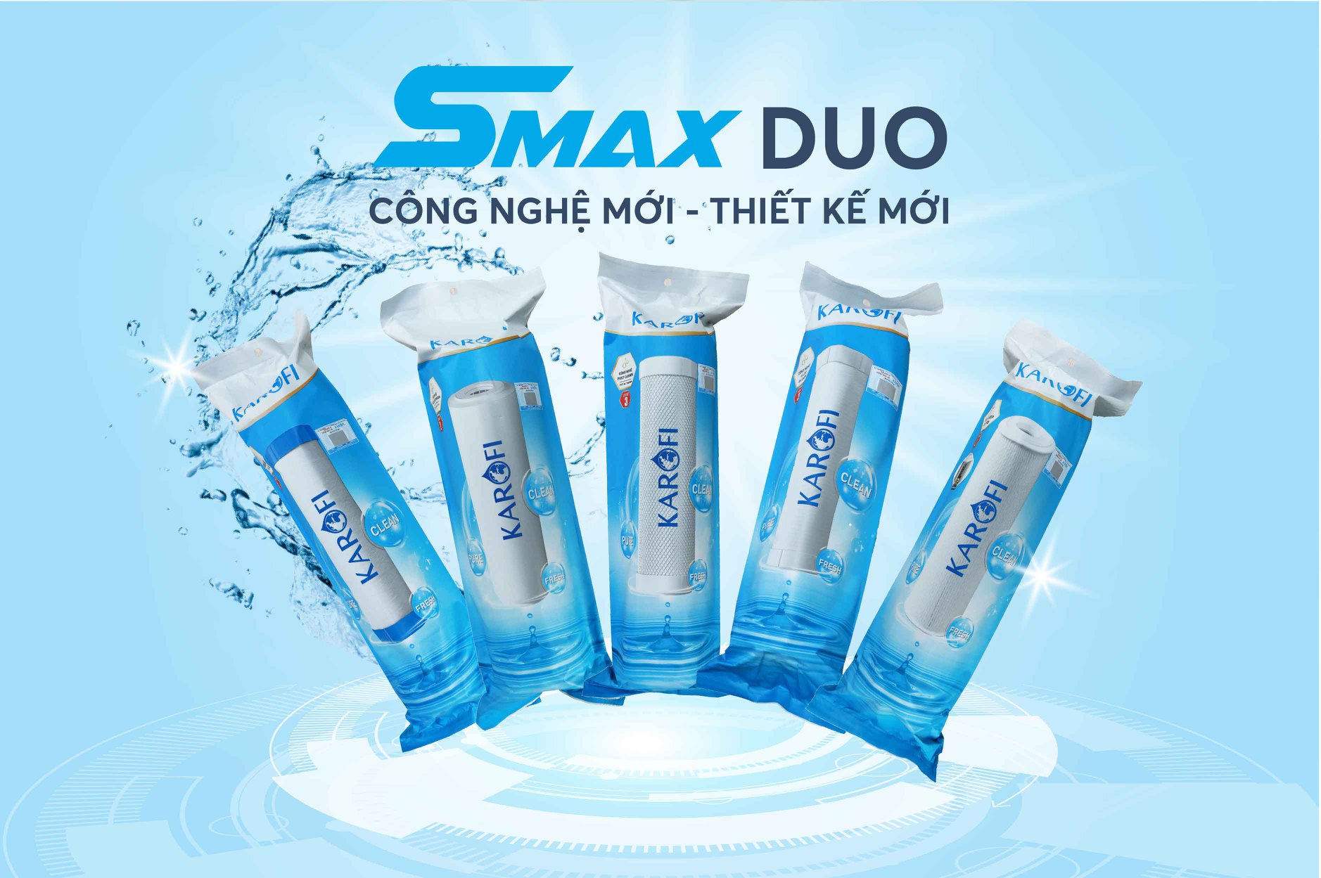 Bộ lõi lọc thô 123 SMAX Duo của D10