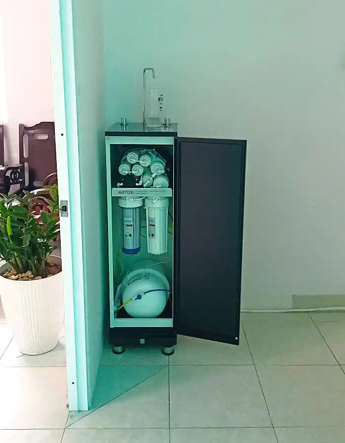 Hình lắp đặt máy lọc nước Mutosi MP-S106H