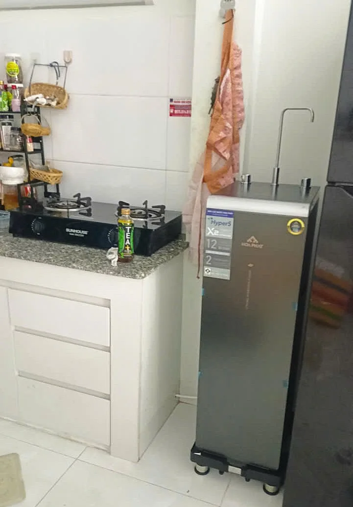 Hình láp đặt thực tế máy lọc nước ION KIềm Hòa Phát HPN856