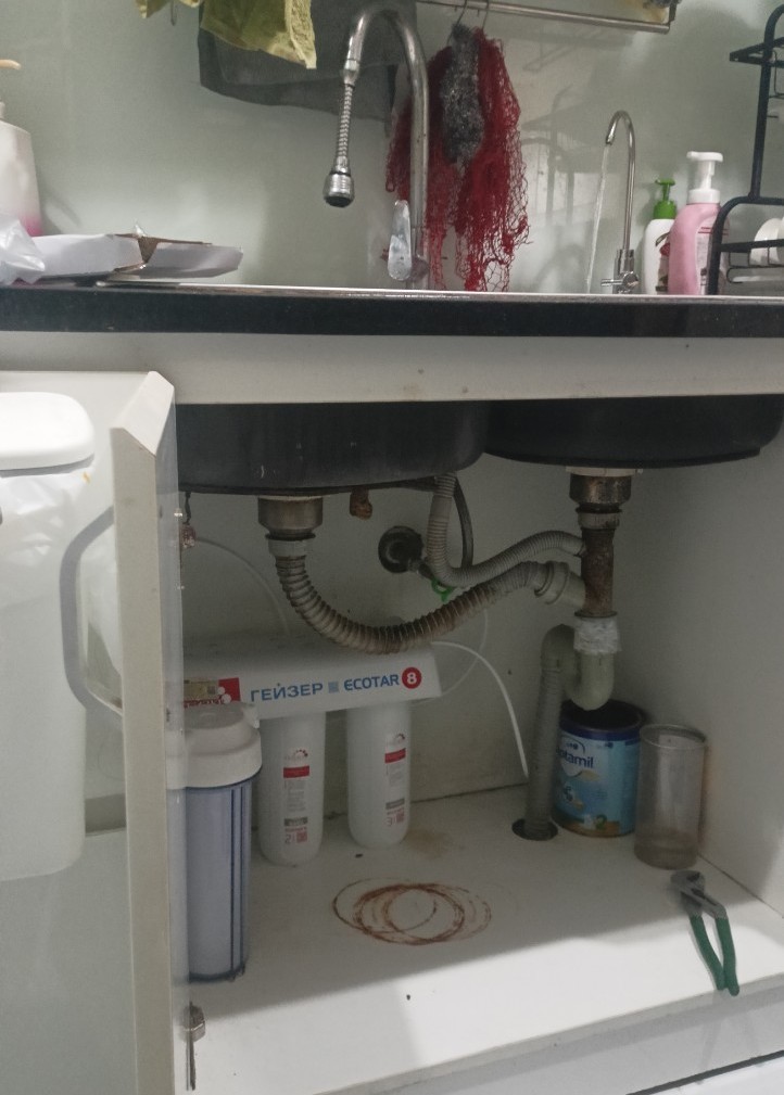 Hình ảnh lắp thực tế của máy lọc nước Nano Geyser Ecotar 8