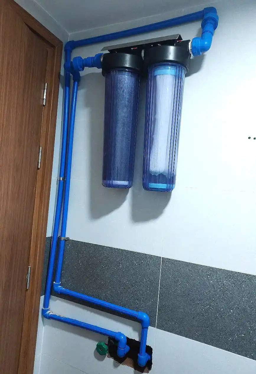 Bộ đôi cốc Bigblue 20 inch lắp đặt trong nhà