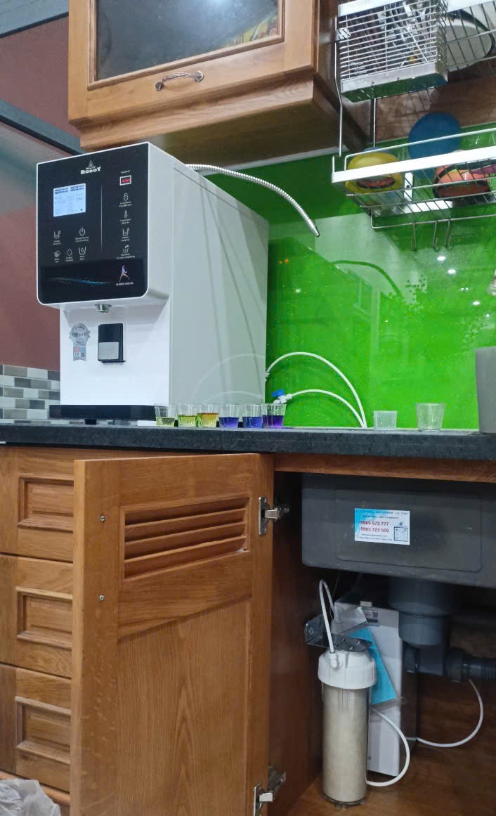Hình lắp đặt thực tế máy lọc nước ION Kiềm IONQUEEN