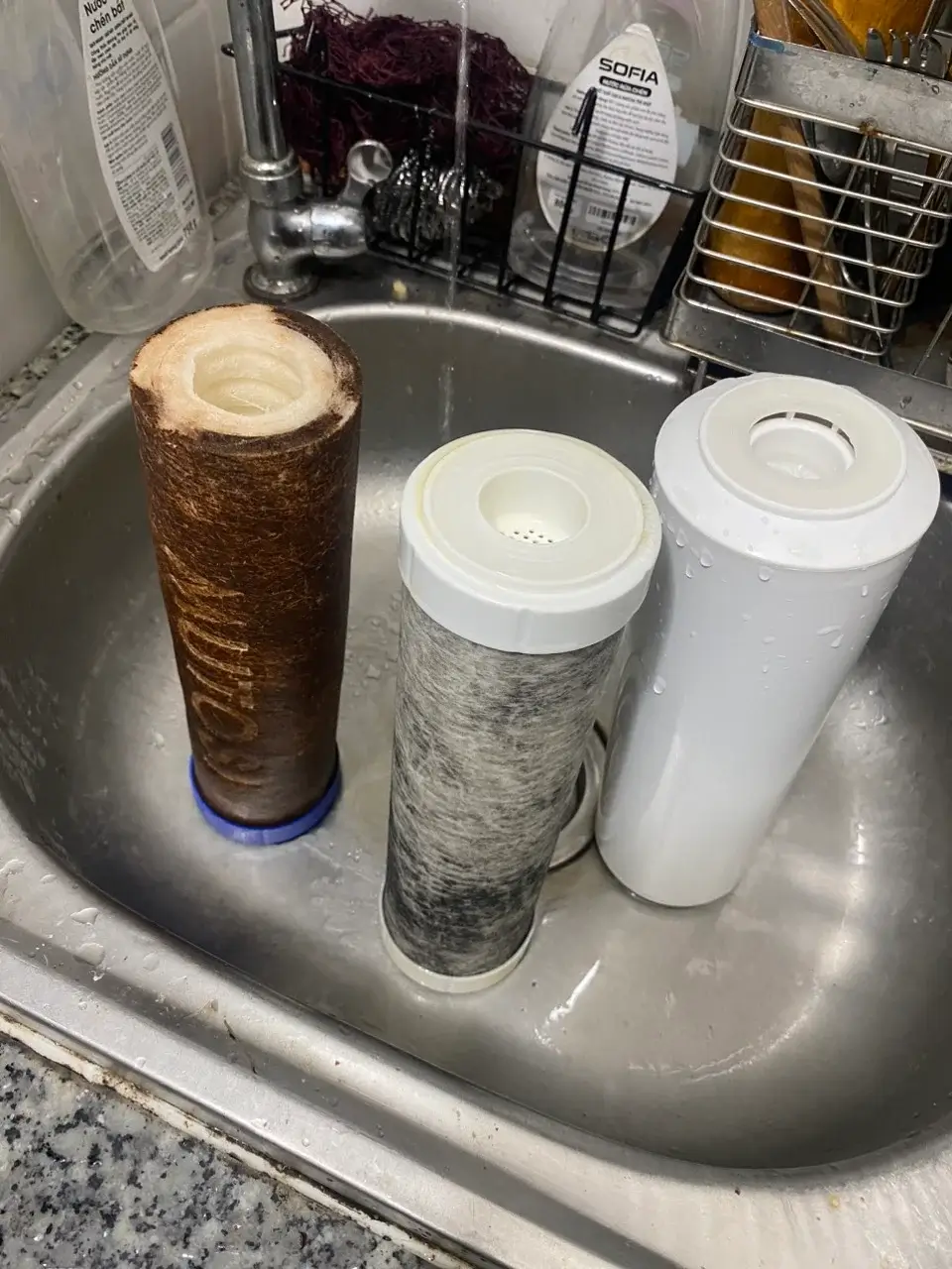 Lõi lọc dơ cần thay sớm