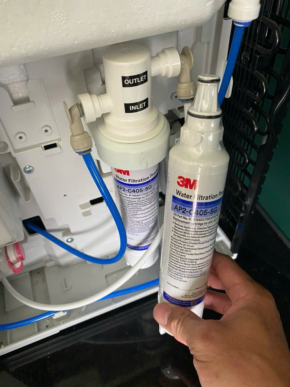 Hình ảnh lắp đặt thực tế của máy lọc nước 3M HCD-2