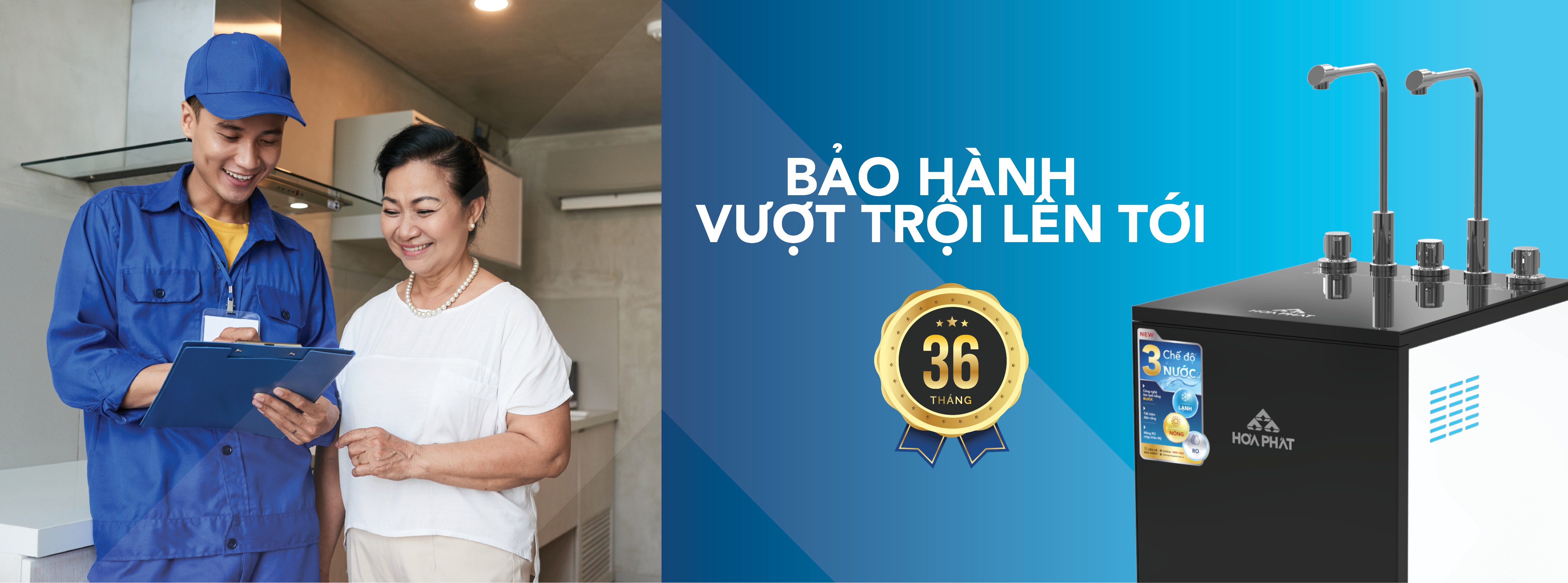 Bảo hành lên đến 36 tháng