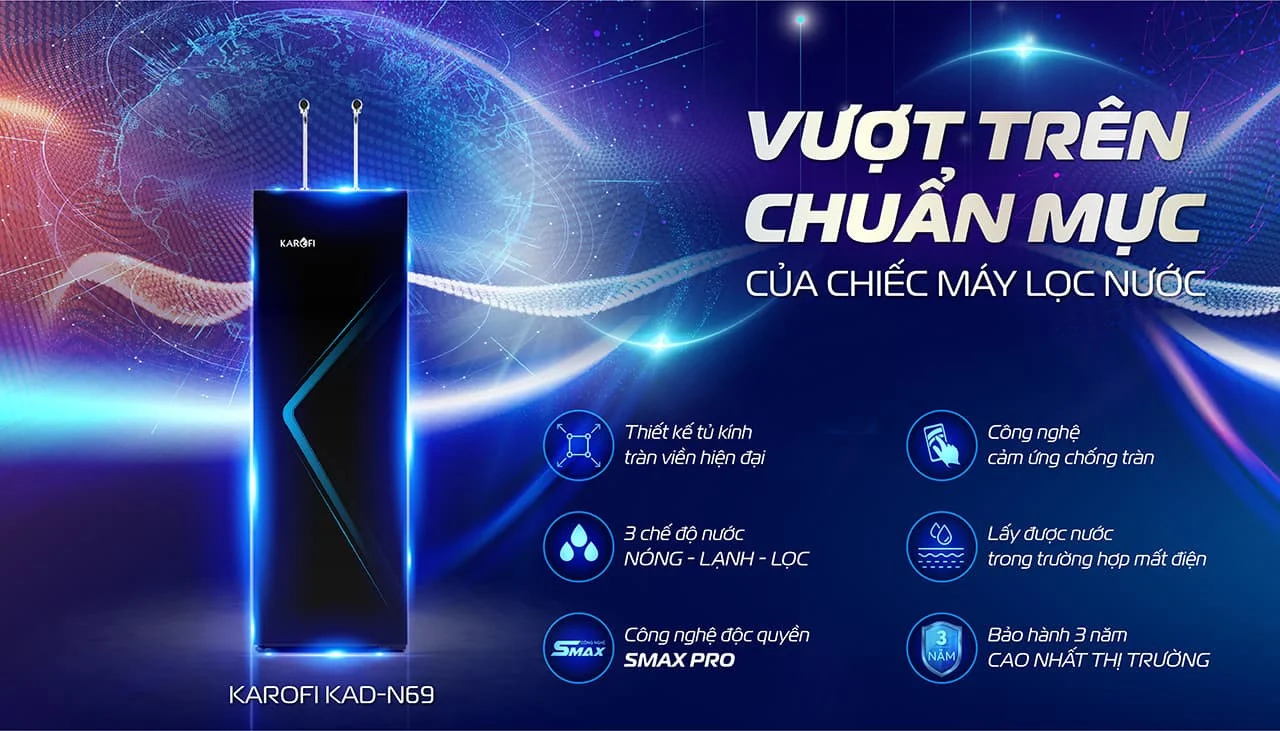 Thiết kế ấn tượng và lấy nước bằng điều khiển cảm ứng hiện đại
