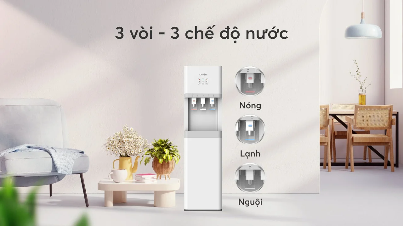 3 vòi 3 chế độ nước Nóng Lạnh Nguội