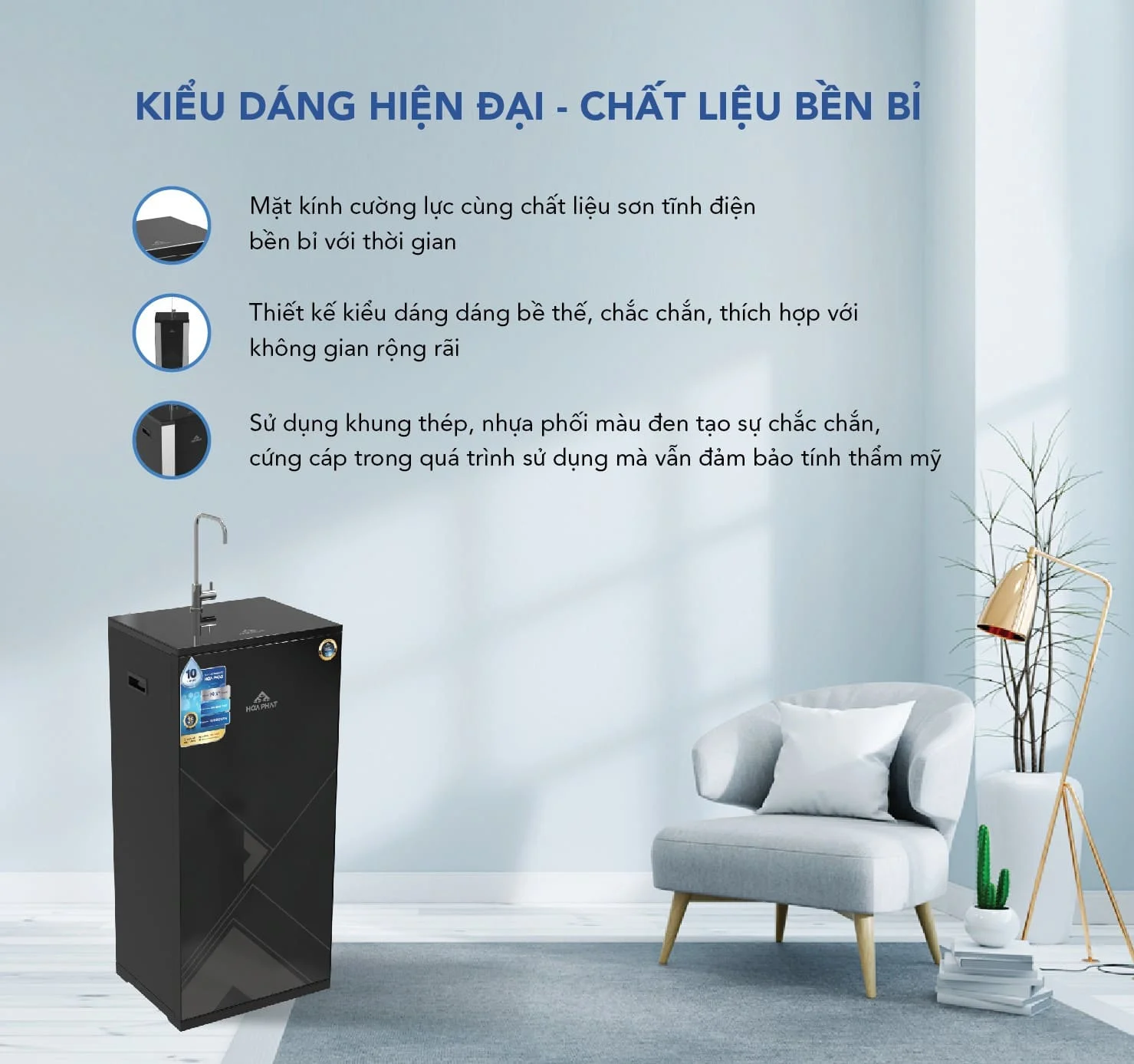 Kiểu dáng hiện đại với màu đen sang trọng