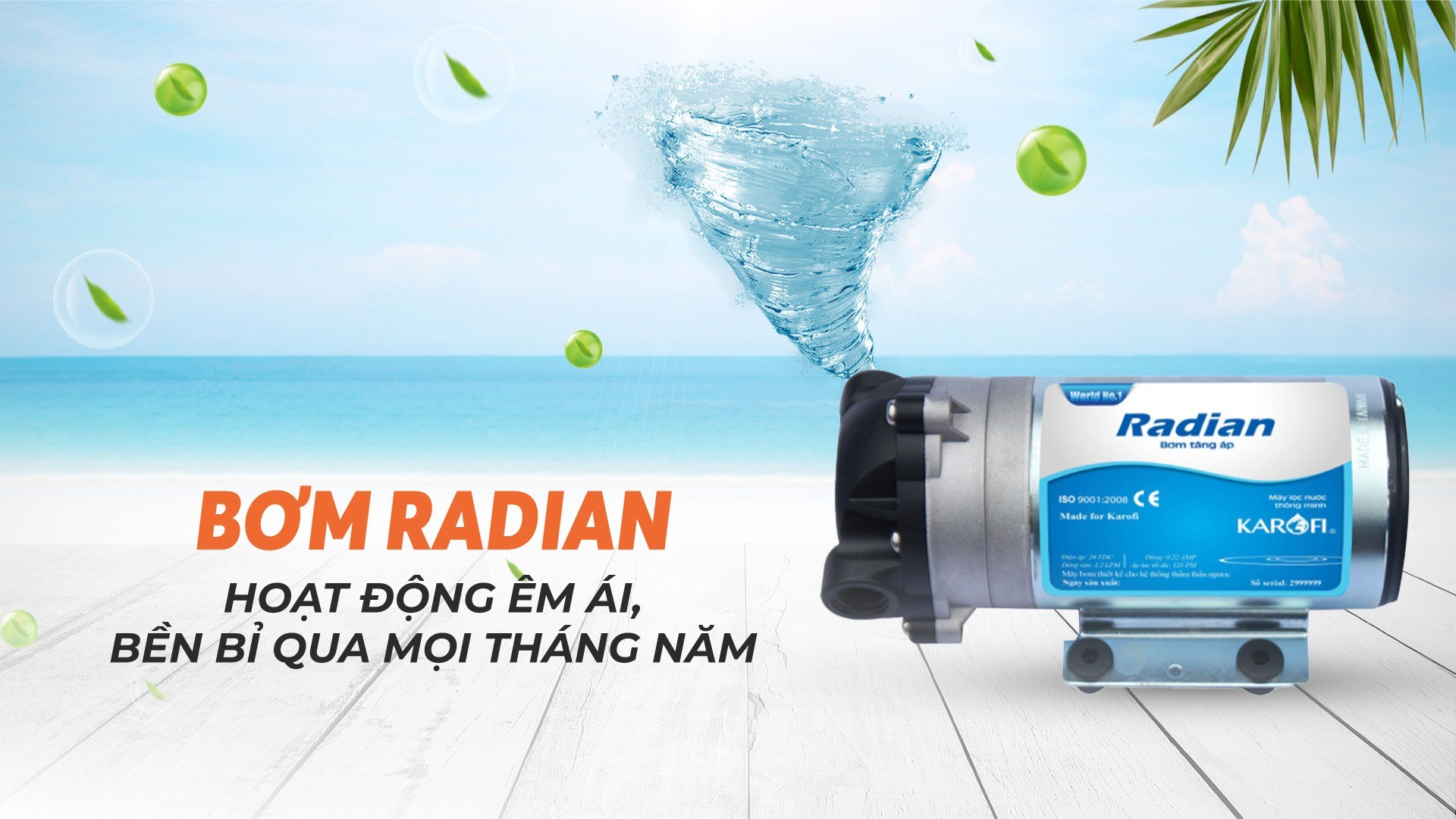 Livotec 600 cũng được trang bị bơm Radian hoạt động bền bỉ