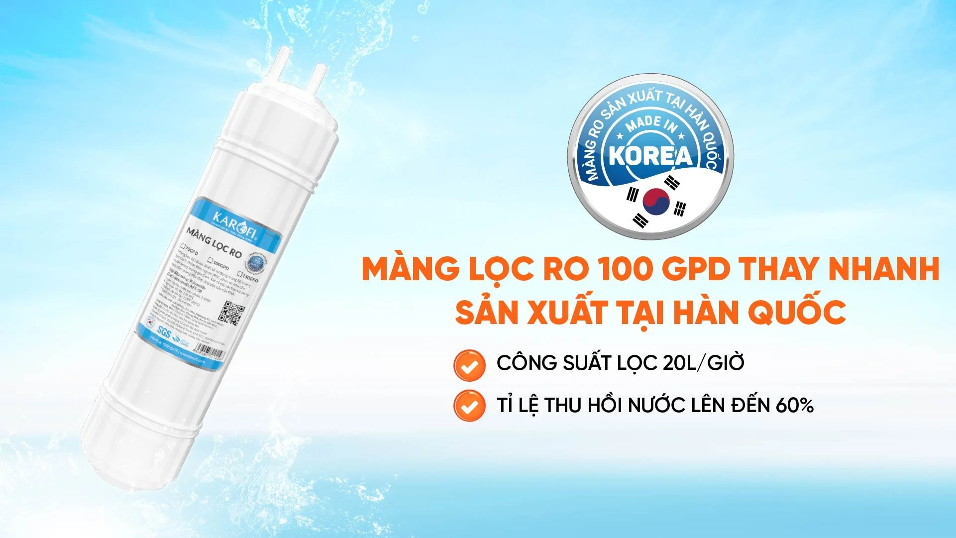 Màng RO 100G Hàn Quốc