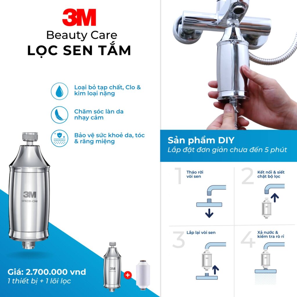 Thiết bị lọc sen tắm 3M SFKC01-CN1