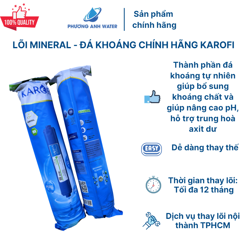 Lõi chức năng Mineral - đá khoáng chính hãng Karofi