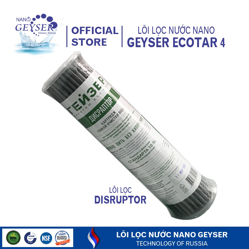 Lõi lọc Disruptor của máy lọc nước Geyser Ecotar 4