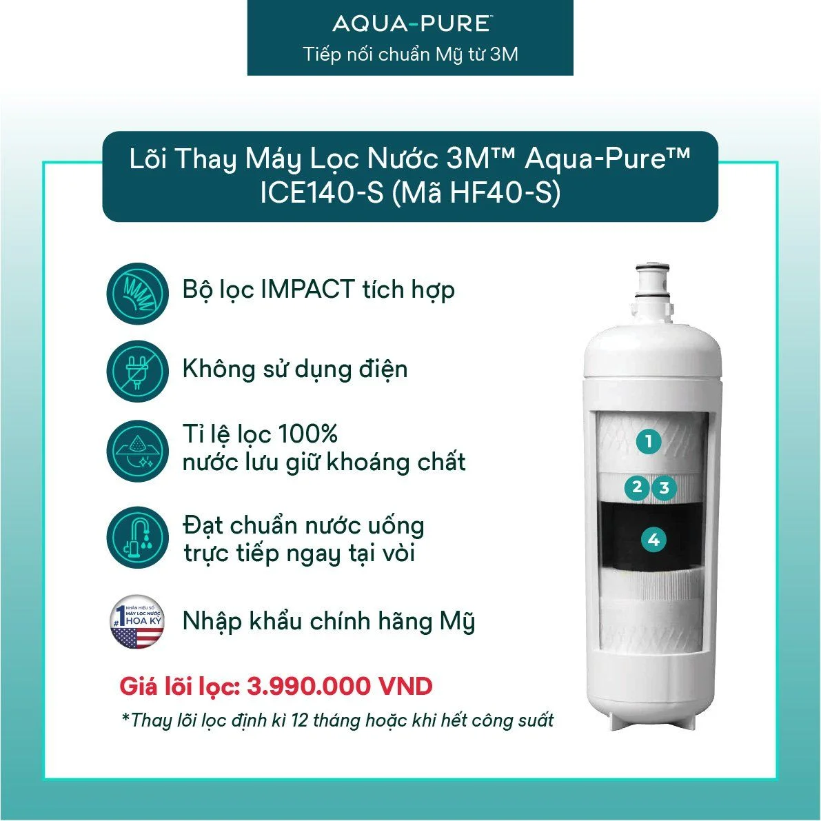 Lõi thay thế Aqua-Pure™ ICE140-S