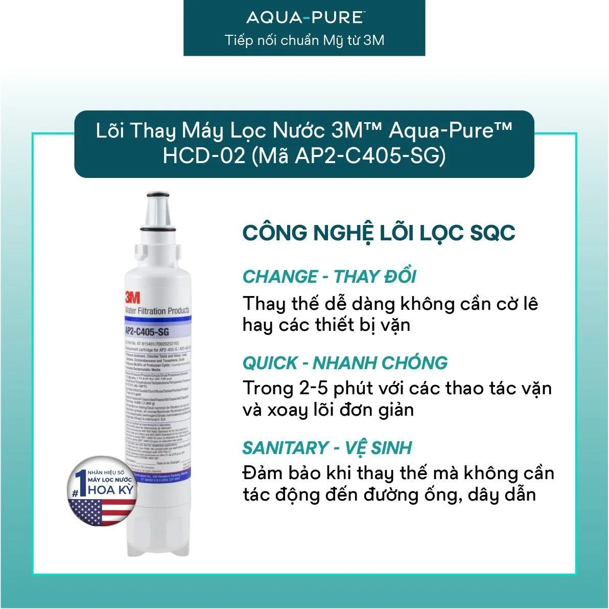 Thay lõi dễ dàng nhờ công nghệ SQC