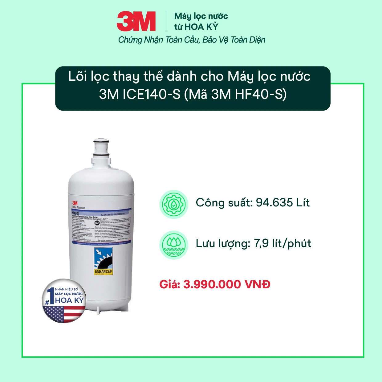 Lõi thay thế cho ICE140-S
